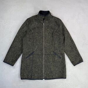 Yansi Fugel Wool Blend Zip Front Reversable Jacket Women's Large